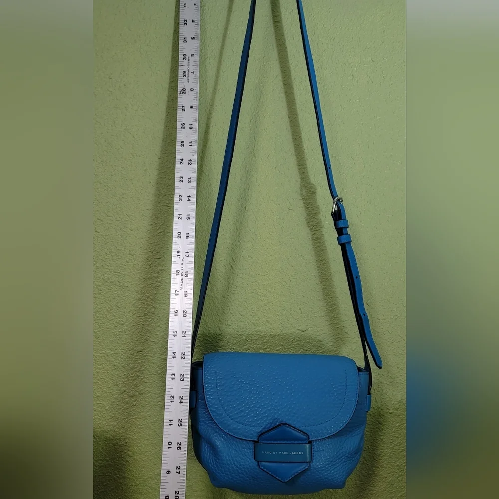 Marc by Marc Jacobs Vibrant Aquamarine Half Pipe Annabel Crossbody Shoulder Bag - Picture 8 of 16